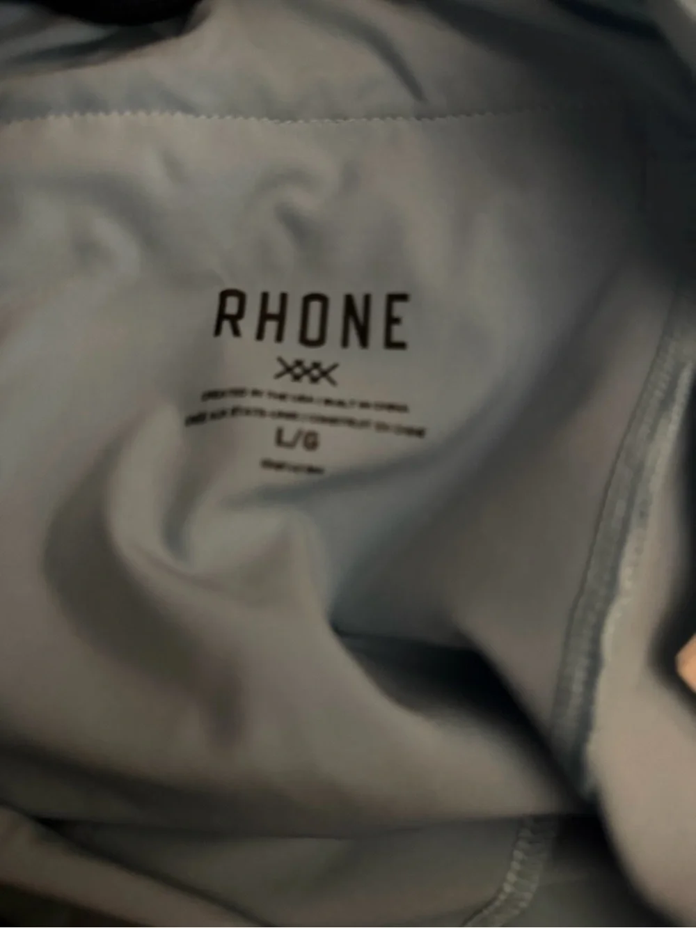 RHONE Men's Athletic Shorts - Light Gray large